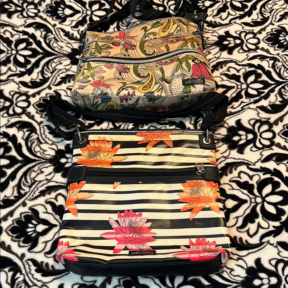 2 Sakroots Women's Floral Crossbody Bag - Multicolor